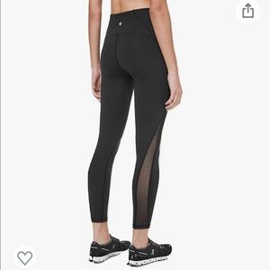 Lululemon Train Times 7/8 mesh Leg Detail Leggings